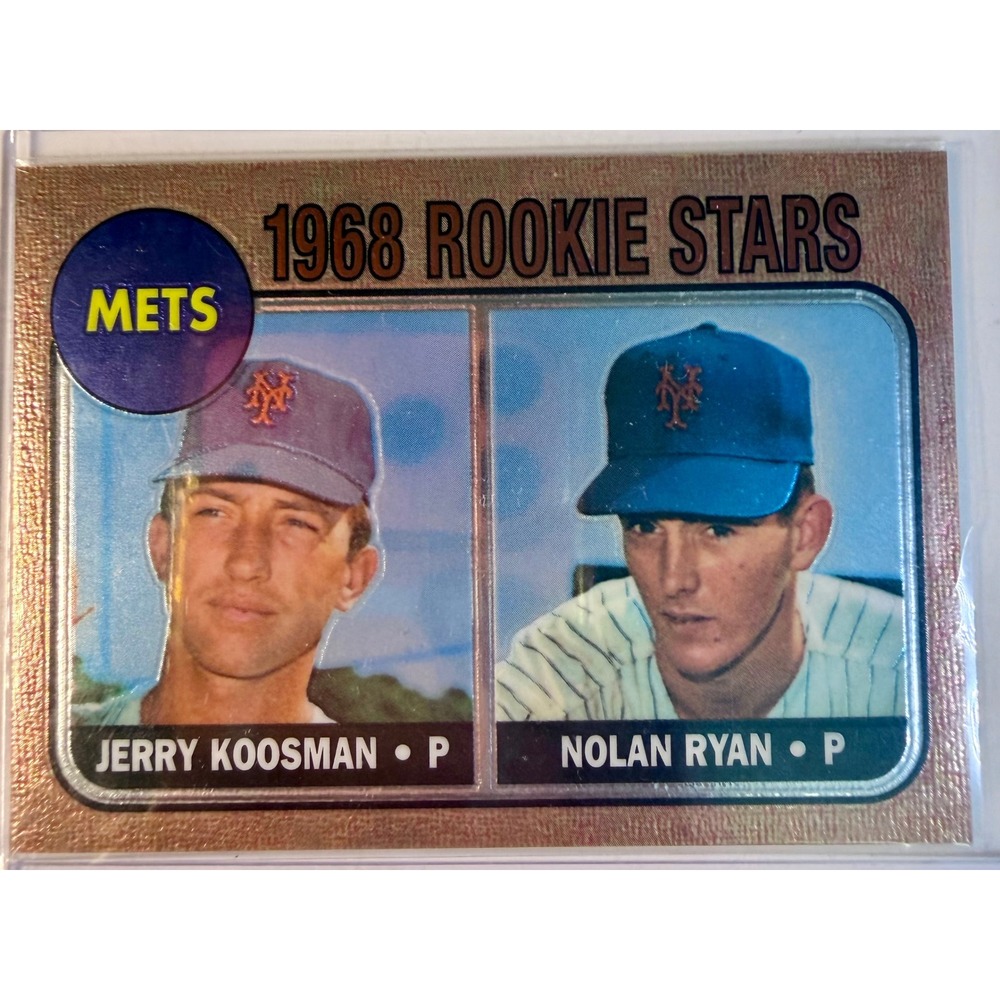 1998 Topps Finest Nolan Ryan Jerry Koosman 1968 Rookie Stars Reprint 177 NY Mets